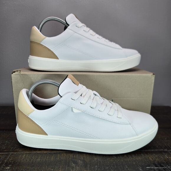 Vessi Shoes - Vessi Soho Sneaker 2 Womens Size 5 Waterproof Shoes Casual White Teak
